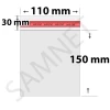 Woreczki celofanowe 110x150 mm +KLAPKA+KLEJ 1000 sztuk