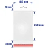 Woreczki celofanowe-EURO+klej 150x250 mm 100 sztuk