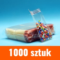 Woreczki PP 100x200 mm +KLAPKA+KLEJ 1000 sztuk