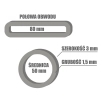 Gumki recepturki 80 x 1.5 x 3.0 mm - 100g