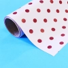 Folia-PAPIER - GROSZKI-BORDOWE, rolka
